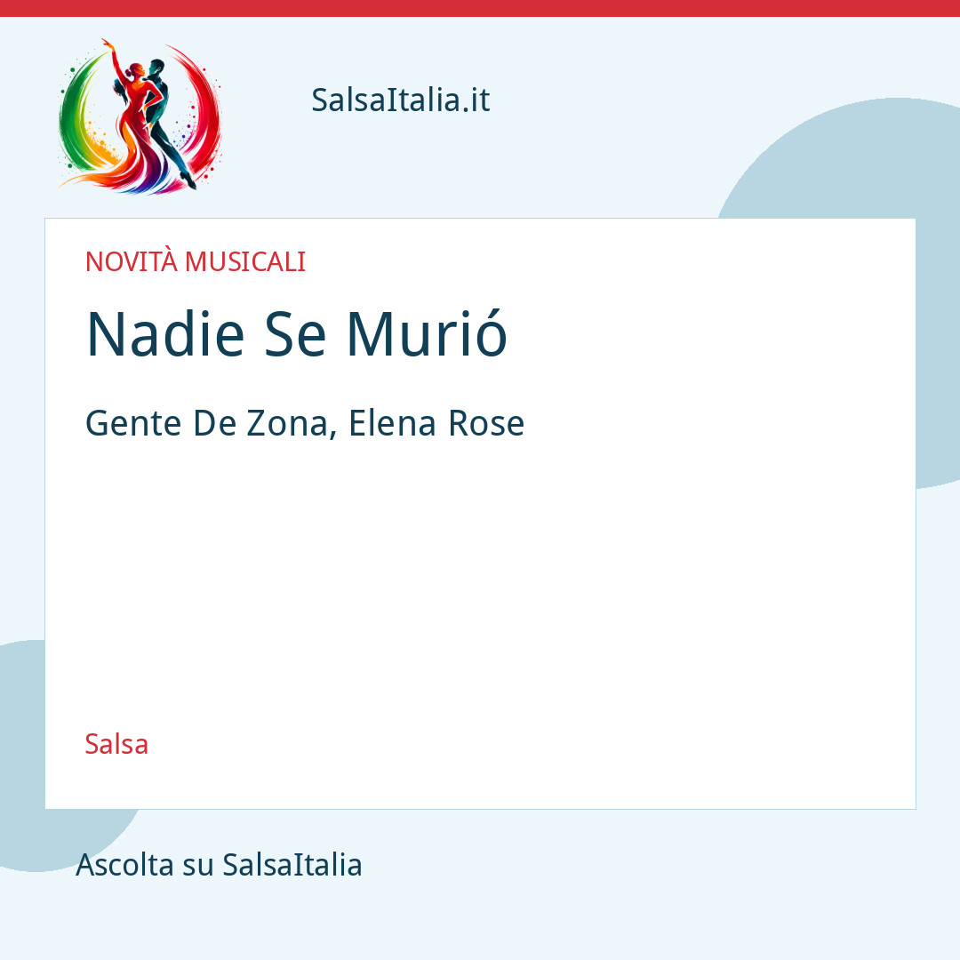 Nadie Se Murió — Gente De Zona, Elena Rose
